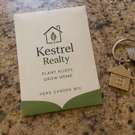 Customized seed packets for real estate and closing gifts