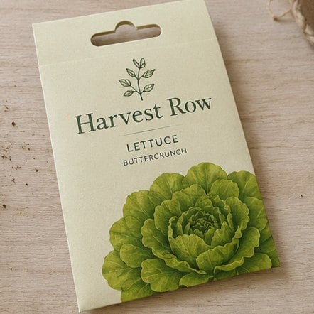 Retail Shelf Seed Packet with custom branding