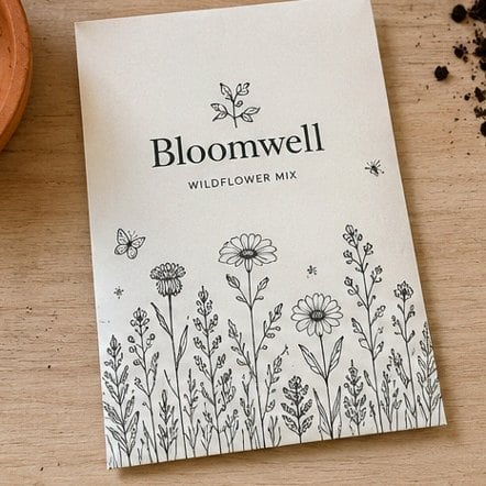 Wildflower Mix Packet with custom branding